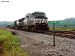 Westbound NS COFC & autoracks at Southern Ave. Unusually short consist.